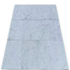 Gray marble floor tiles featured in Carrara White Marble Double Toggle Plate Wall Plate