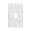 Carrara White Marble Single Toggle Plate Switch Wall Plate with elegant design