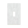 Carrara White Marble Single Toggle Plate Switch Wall Plate with elegant design