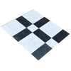 Black and white checkered floor tile from Castello in Nero Marquina and Carrara White
