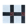 Elegant Marble tile pattern featuring Castello in Nero Marquina and Carrara White