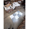 Checkerboard Bardiglio and Calacatta Gold Marble 18x18 Floor Tiles