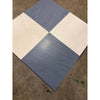 Gray and cream Bardiglio Crema Marfil marble checkerboard 12x12 tiles