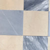 Square marble tiles from Checkerboard Bardiglio and Crema Marfil 12X12 Set