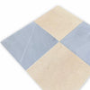 Diamond-patterned floor tiles from the Checkerboard Bardiglio and Crema Marfil 18X18 Set