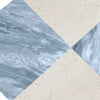 Marble and beige tile pattern from Checkerboard Bardiglio and Crema Marfil 18X18 Set