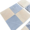 Square ceramic tiles from Checkerboard Bardiglio and Crema Marfil 18x18 Set