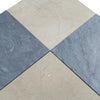 Square marble tiles from the Checkerboard Bardiglio and Crema Marfil 18X18 Set