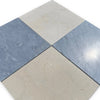 Square marble tiles from the Checkerboard Bardiglio and Crema Marfil 18X18 Set
