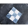 Polished Checkerboard Bardiglio Crema Marfil mosaic tile