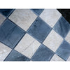 Polished-honed Checkerboard Bardiglio Crema Marfil marble tile floor