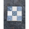 Checkerboard Bardiglio Crema Marfil polished-honed mosaic tile panel