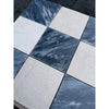 Polished-honed Checkerboard Bardiglio Crema Marfil marble tiles