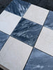 Polished-honed Checkerboard Bardiglio Crema Marfil marble tiles