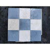 Polished-honed Checkerboard Bardiglio Crema Marfil mosaic tiles