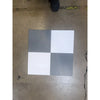 Checkered gray and white tile from Checkerboard Bardiglio Imperiale and Bianco Dolomite Marble 18X18 Set