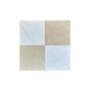 Four square tiles from the Checkerboard Bardiglio Imperiale and Thassos 18X18 Set