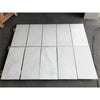 Rectangular white marble tiles from Checkerboard Bardiglio Marble and Oriental White Marble set