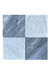Checkerboard Bardiglio Nuvolato and Bianco Carrara Marble 12X12 Set