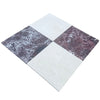 Checkerboard marble tiles from Rosso Levanto and Crema Marfil 12X12 Set