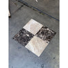 Checkerboard Emperador Dark and Light Marble 12x12 Tile Set