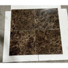 Checkerboard Emperador Dark and Light Marble 12x12 Tile Set