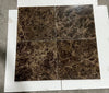 Checkerboard Emperador Dark and Light Marble 12x12 Tile Set