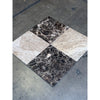 Checkerboard Emperador Dark and Light Marble 12x12 Tile Set