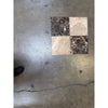 Checkerboard Emperador Dark and Light Marble 12x12 Tile Set