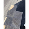 Checkerboard Emperador Dark and Light Marble 12x12 Tile Set on Asphalt
