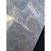 Checkerboard Emperador Dark and Light Marble 12x12 tiles with swirling veining