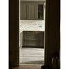 Gray kitchen cabinets paired with Checkerboard Ming Green and Calacatta Gold Marble Set