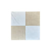 Four square tiles of Checkerboard Nero Marquina and Arabescato Corchia Marble set