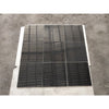 Nine black glossy tiles in Checkerboard Oriental White and Nero Marquina Marble set