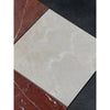 Square marble tile from the Checkerboard Rojo Alicante and Crema Marfil Marble 12X12 Set