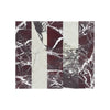 Polished Checkerboard Rosso Levanto Calacatta Viola Imperiale marble tile collage