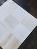Polished Checkerboard White Onyx Bianco Dolomite marble-effect tiles