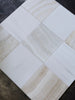 Polished Checkerboard White Onyx Bianco Dolomite marble-effect tiles