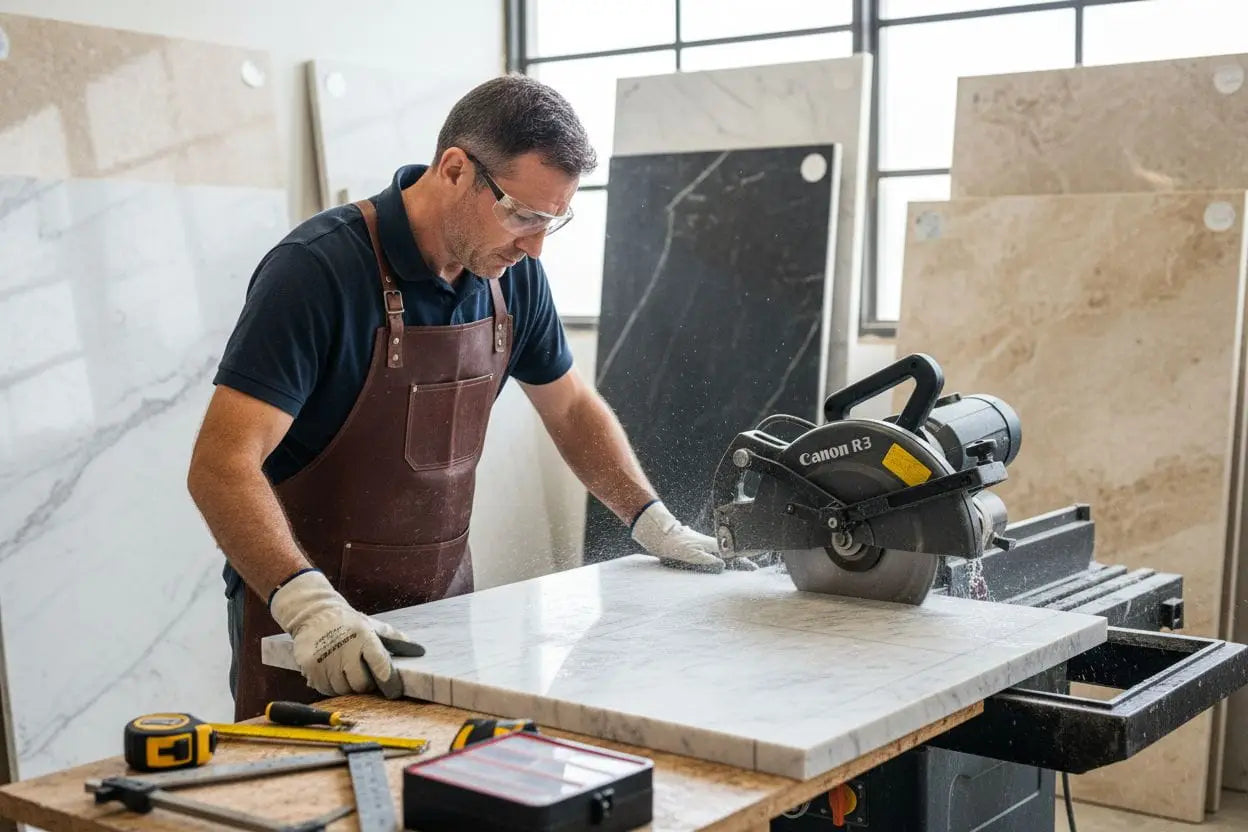 marble cutting process