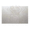 Six light gray marble tiles from Classic Beige White Marble 12X12 Polished Tile