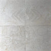 Four light gray marble tiles from Classic Beige White Marble Polished Tile collection