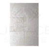 Rectangular marble tile arrangement of Classic Beige and White Polished 12X12 Tile