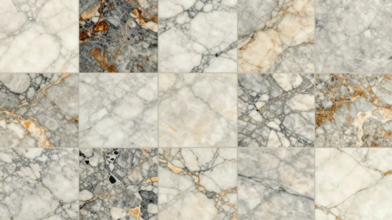 Elegant marble tile collection sketch