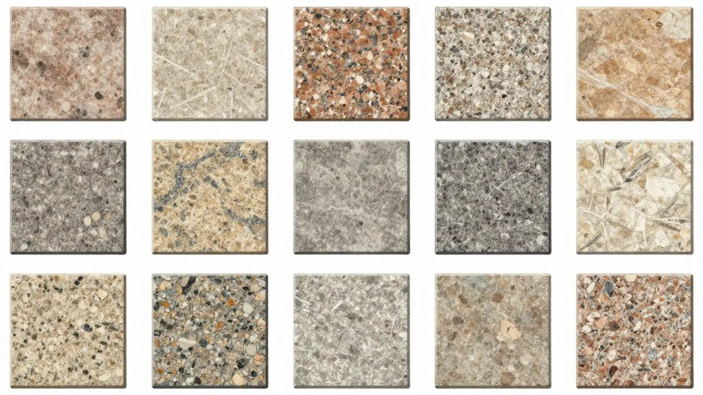 Sketch of 12x12 granite tiles
