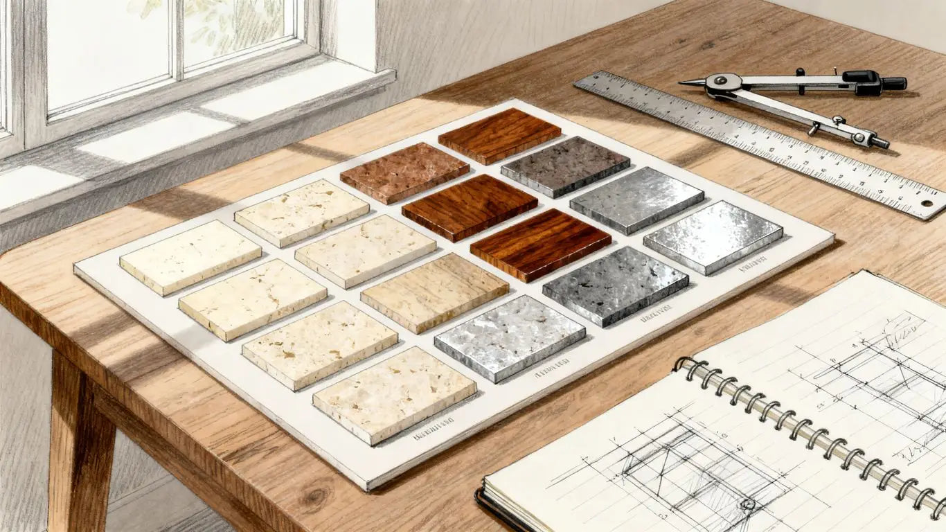 Selecting stone colors