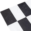 Black and white checkered surface of Como in Bianco Dolomite and Nero Marquina set