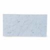 Rectangular white marble slab from Como in Carrara White 6X12 and Nero Marquina 6X12 Set