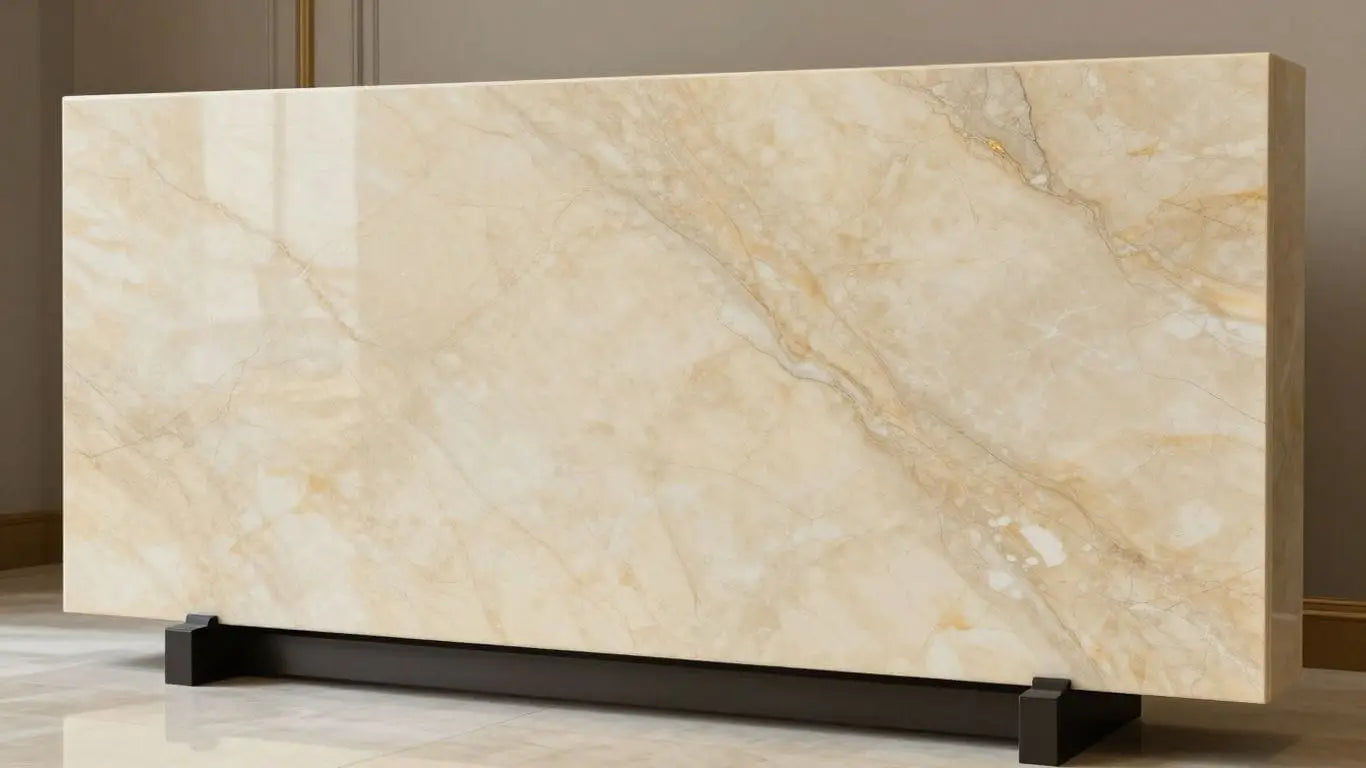 Queen Beige marble slab sketch