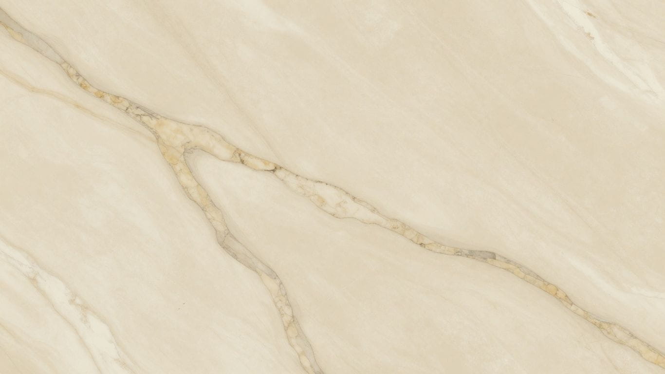 Crema Marfil marble tiles with subtle veins.