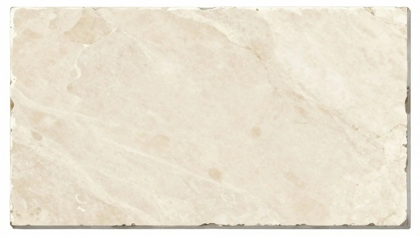 Ivory travertine tile sketch with natural veining